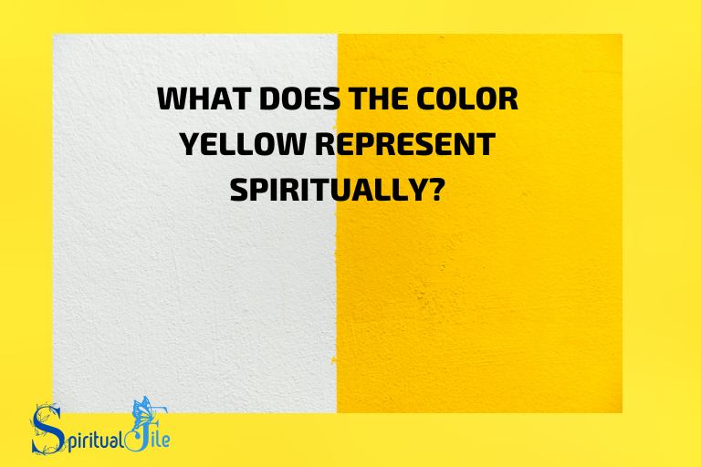 what does the color yellow represent spiritually