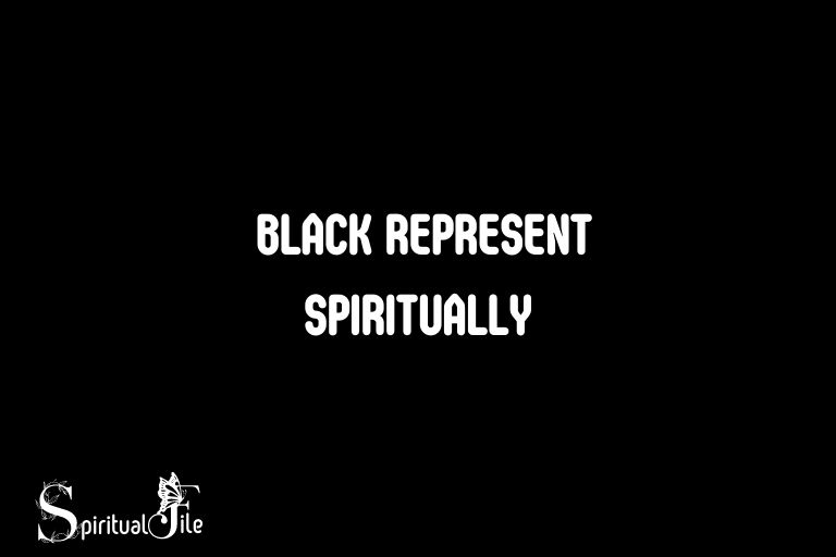 what does black represent spiritually