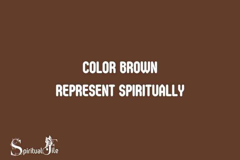 what does the color brown represent spiritually