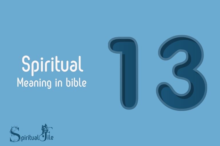 what does the number 13 mean spiritually in the bible