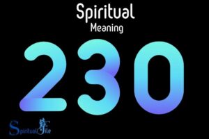 what does the number 230 mean spiritually