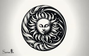 Spiritual Sun and Moon Tattoo