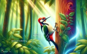 what does a woodpecker symbolize spiritually